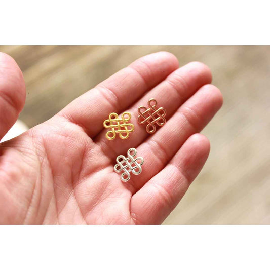 Z2. Chinese Knot Connector Charm -10pc pack