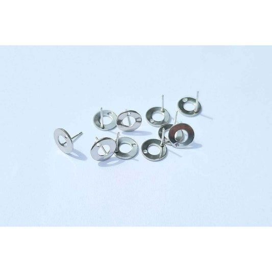 Circle 12mm Stainless Steel - 10pc