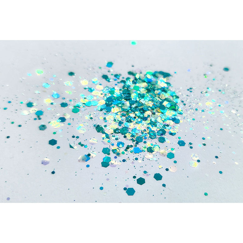 Chunky Mix Glitter - Teal Mix - Colour & Create NZ