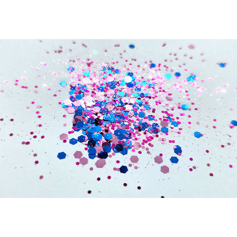 Chunky Mix Glitter  -Pink or Blue? - Colour & Create NZ