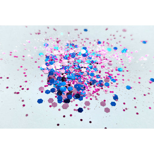 Chunky Mix Glitter  -Pink or Blue? - Colour & Create NZ