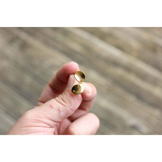 Curved Oval Gold Stainless Steel - 10pc