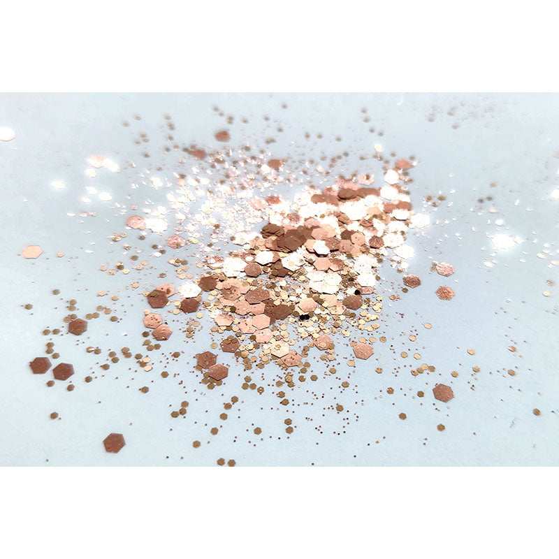 Chunky Mix Glitter - Rose Gold - Colour & Create NZ
