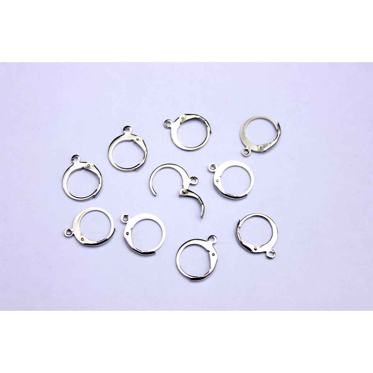 Huggie Hoop Silver Stainless Steel - 10pc
