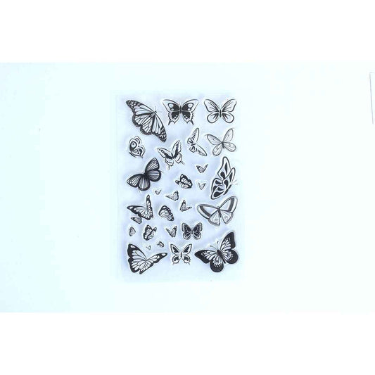Single Butterflies Texture Stamp Sheet