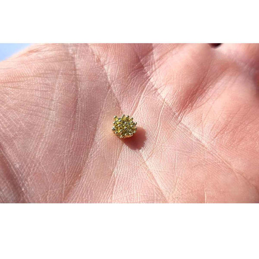 Flower Stamen Charm - KC Gold & Silver