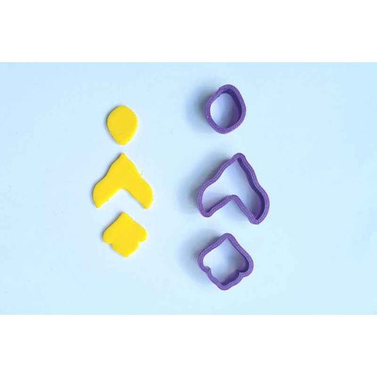 Floral Drop Dangle 3pc set