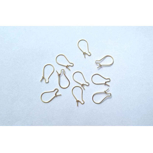 Stainless Steel French Hoop 18mm - 20pcs - 3 colours