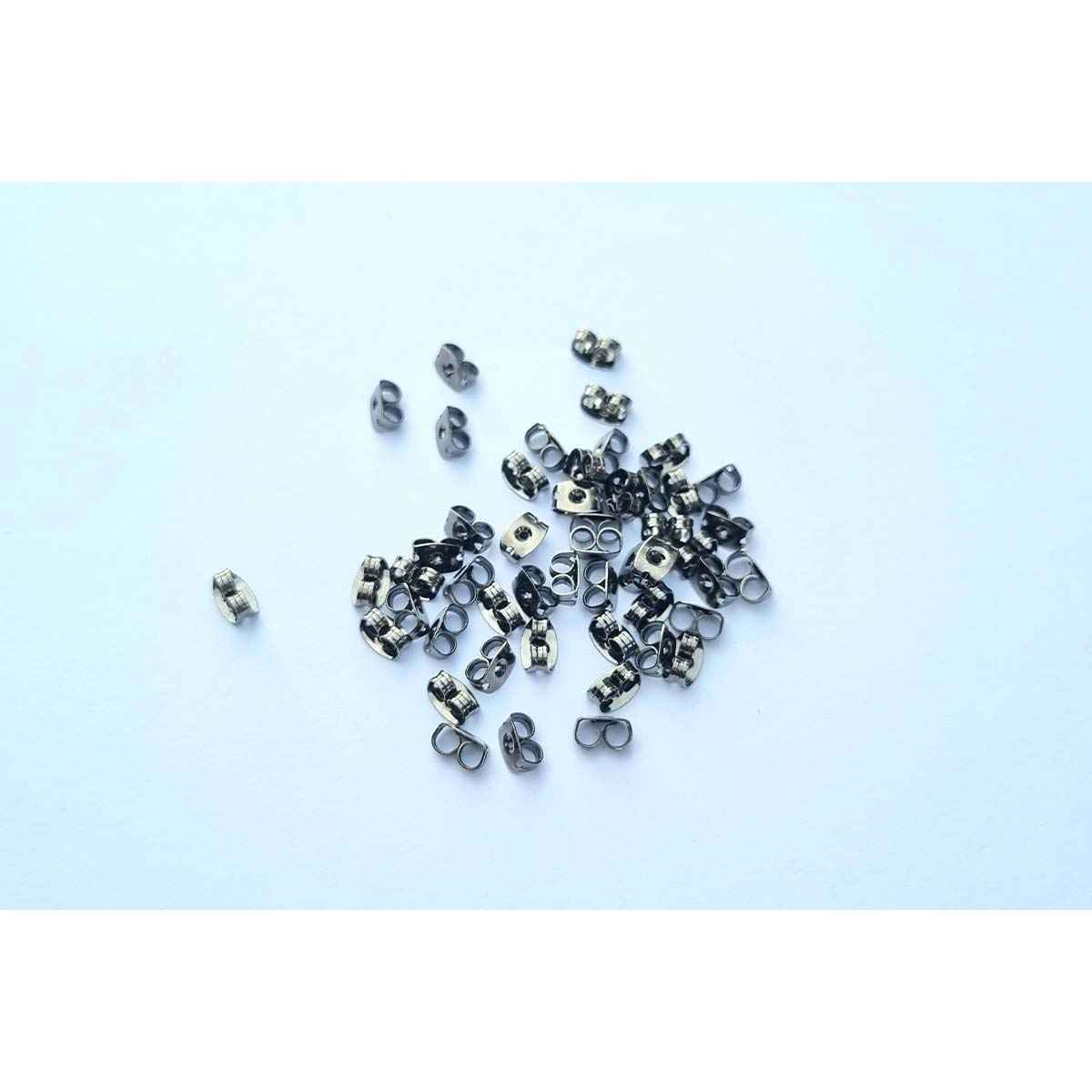 Stainless Steel Large Butterfly Earring Backing - 50pcs - 5 colours