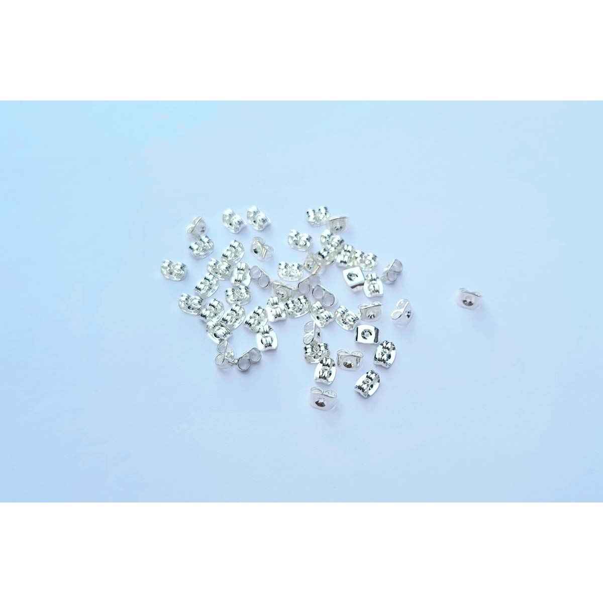 Stainless Steel Large Butterfly Earring Backing - 50pcs - 5 colours