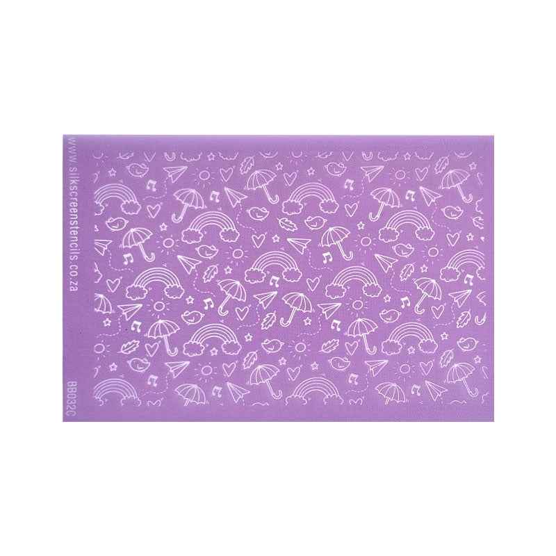 Silk Screen - Rainy Day Doodles