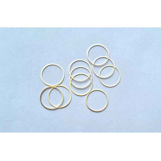 Circle Ring Charm - 20mm - 10pcs - 4 colours