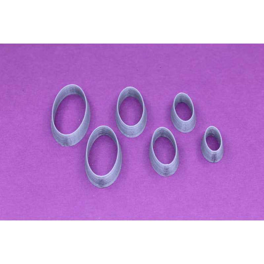 10. Long Oval Cutter 6 pc set