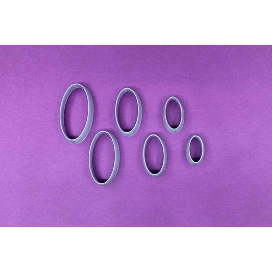 10. Long Oval Cutter 6 pc set