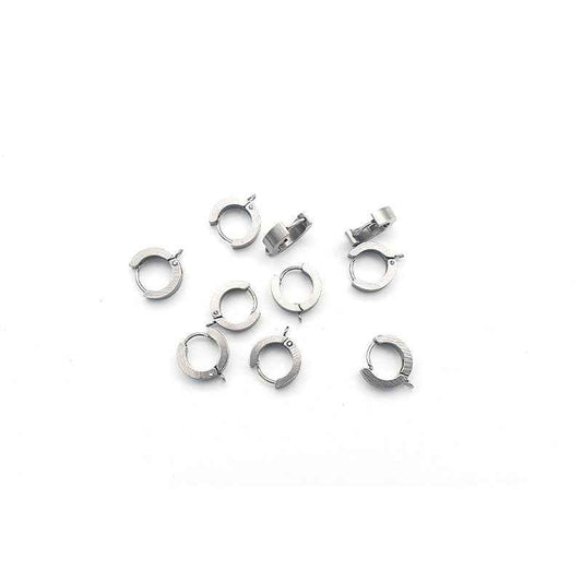 Thick Huggie Hoop Stainless Steel - 10pc, 2 colours