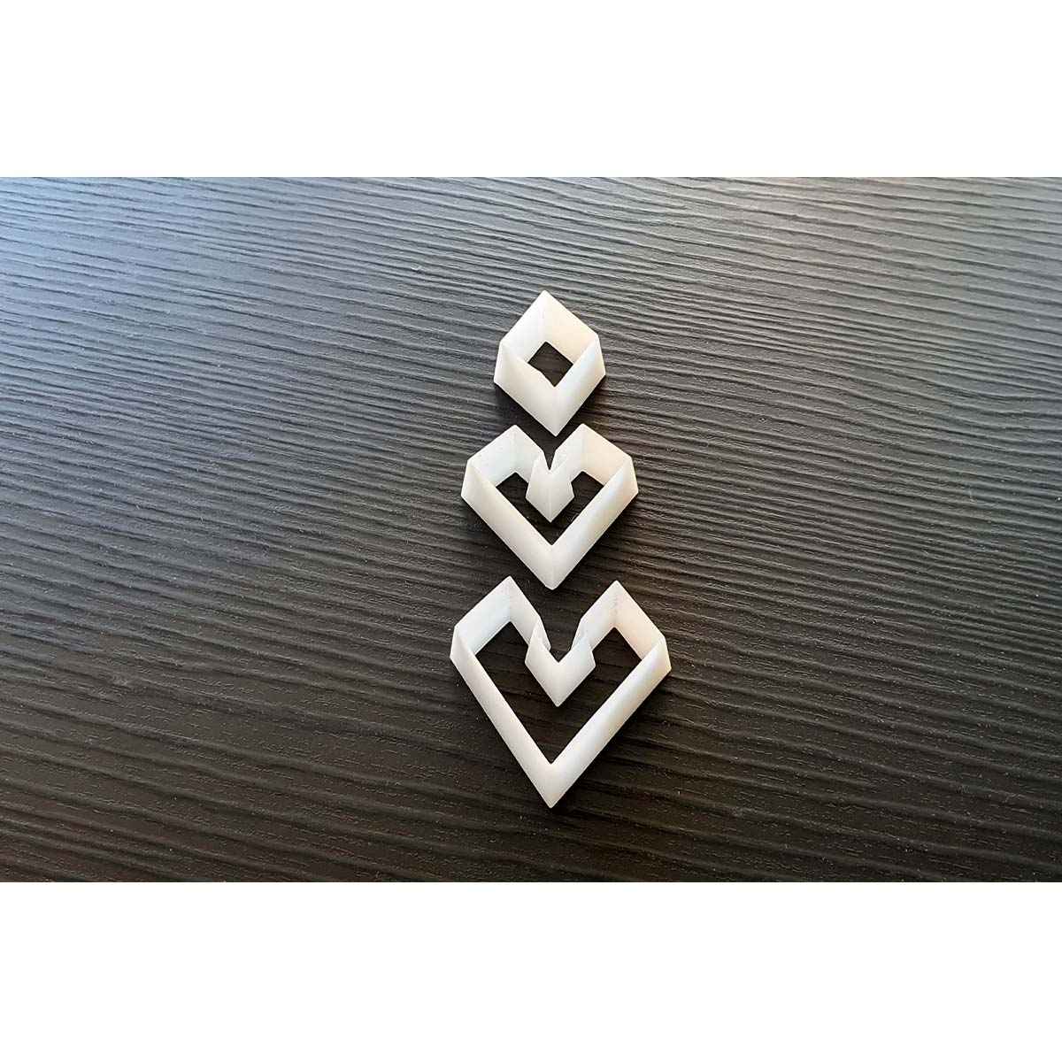 32. Pointed Triangle Dangle Clay Cutter 3 pc set