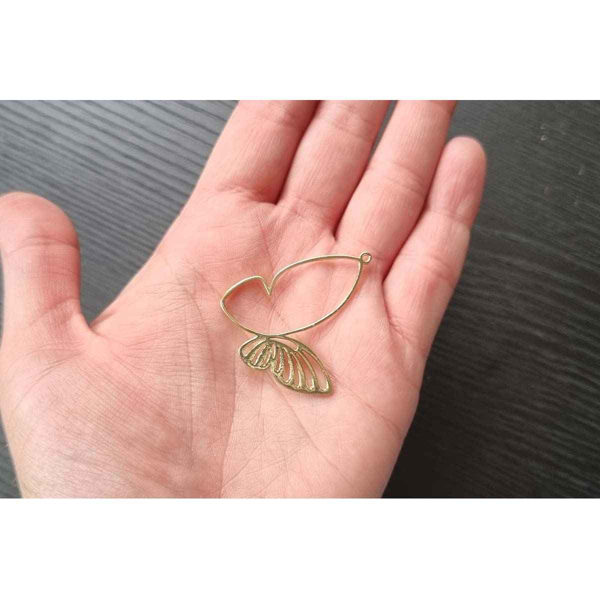 Butterfly Cutout Charm  -KC Gold & Silver - 10pcs