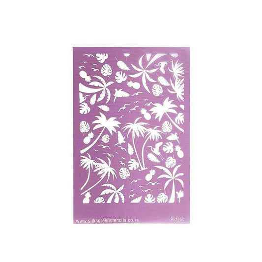 Silk Screen - Tropical Pattern