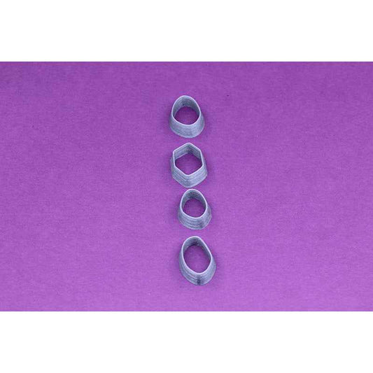 11. Organic Pebbles Cutter 4 pc set - 2 Sizes