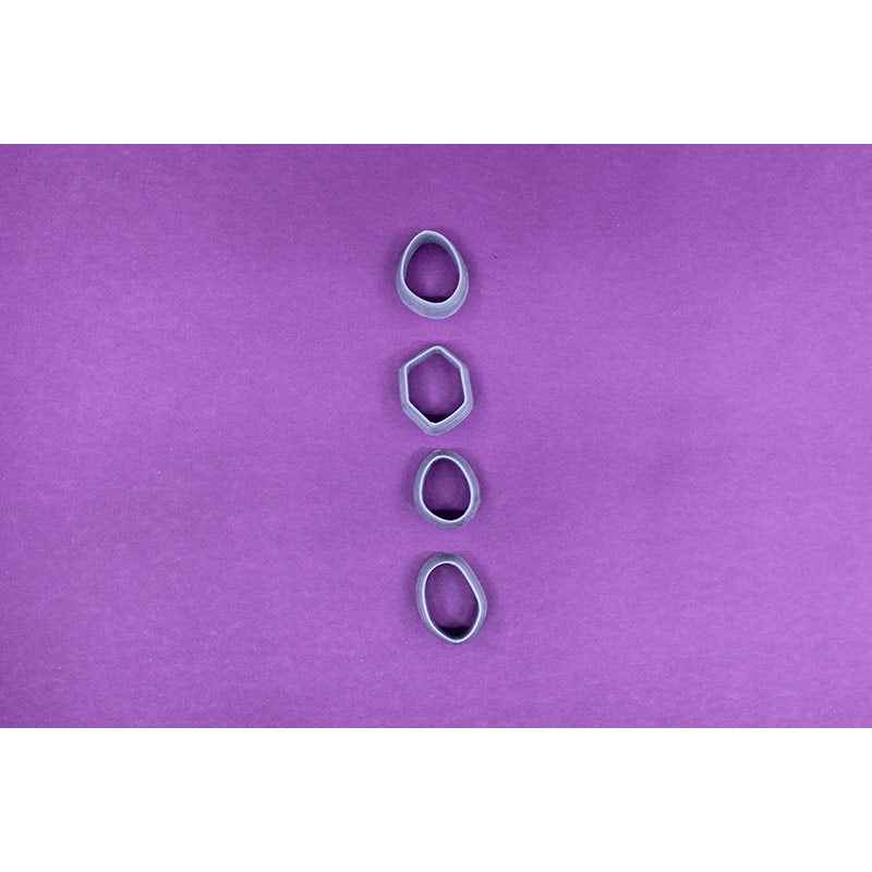 11. Organic Pebbles Cutter 4 pc set - 2 Sizes