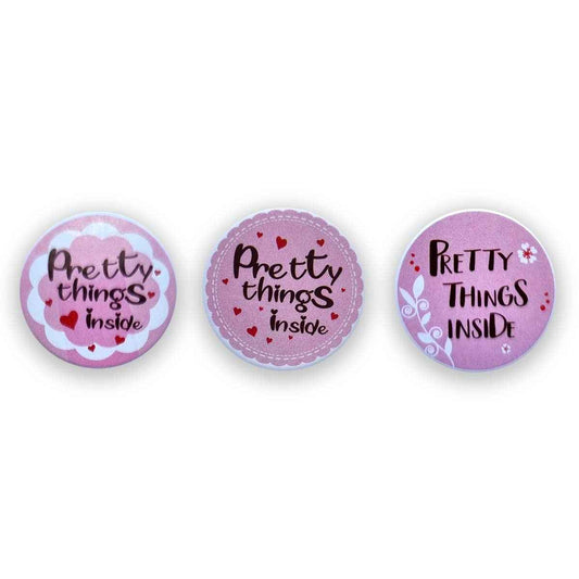 Pretty Things / Handmade stickers - 50pc