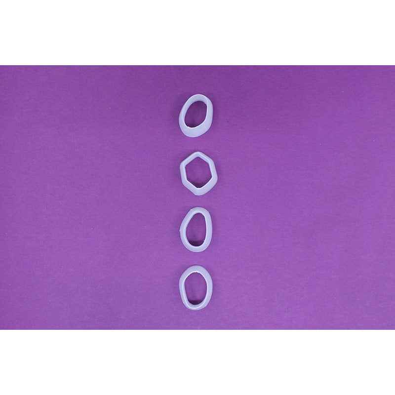 11. Organic Pebbles Cutter 4 pc set - 2 Sizes