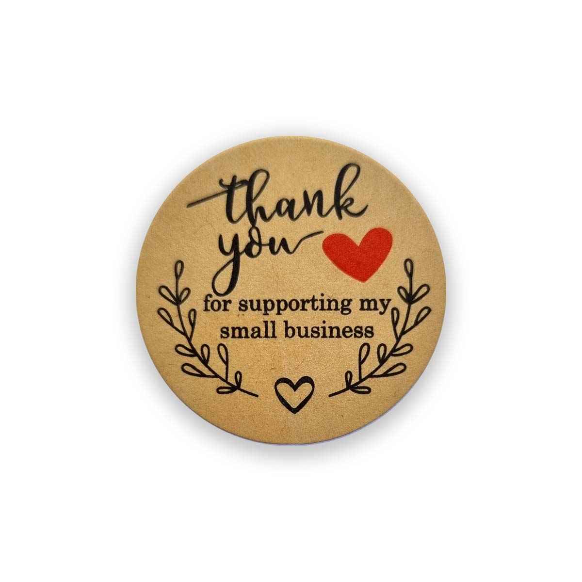 Thank you stickers - single design 50pc
