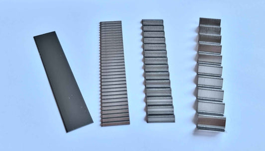 Wavy Tissue Blade 4pc set Stainless Steel