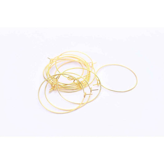 Stainless Steel 30mm Hoops - 10 & 20pc