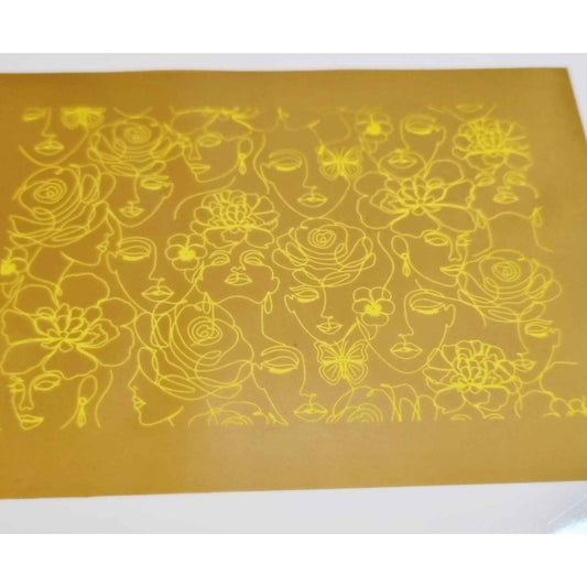 Silk Screen Stencil - Ladies Faces Ultra-fine