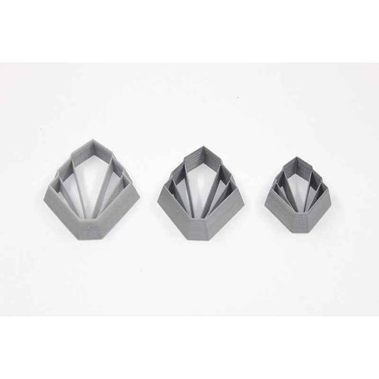 21. Art Deco Drop Imprint Cutter - 3 pc set