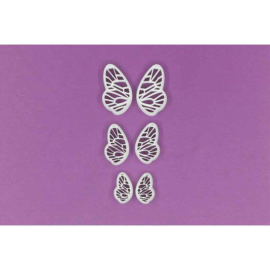 19. Butterfly Wings w/Imprint Cutter- Mirror sets, 3 size