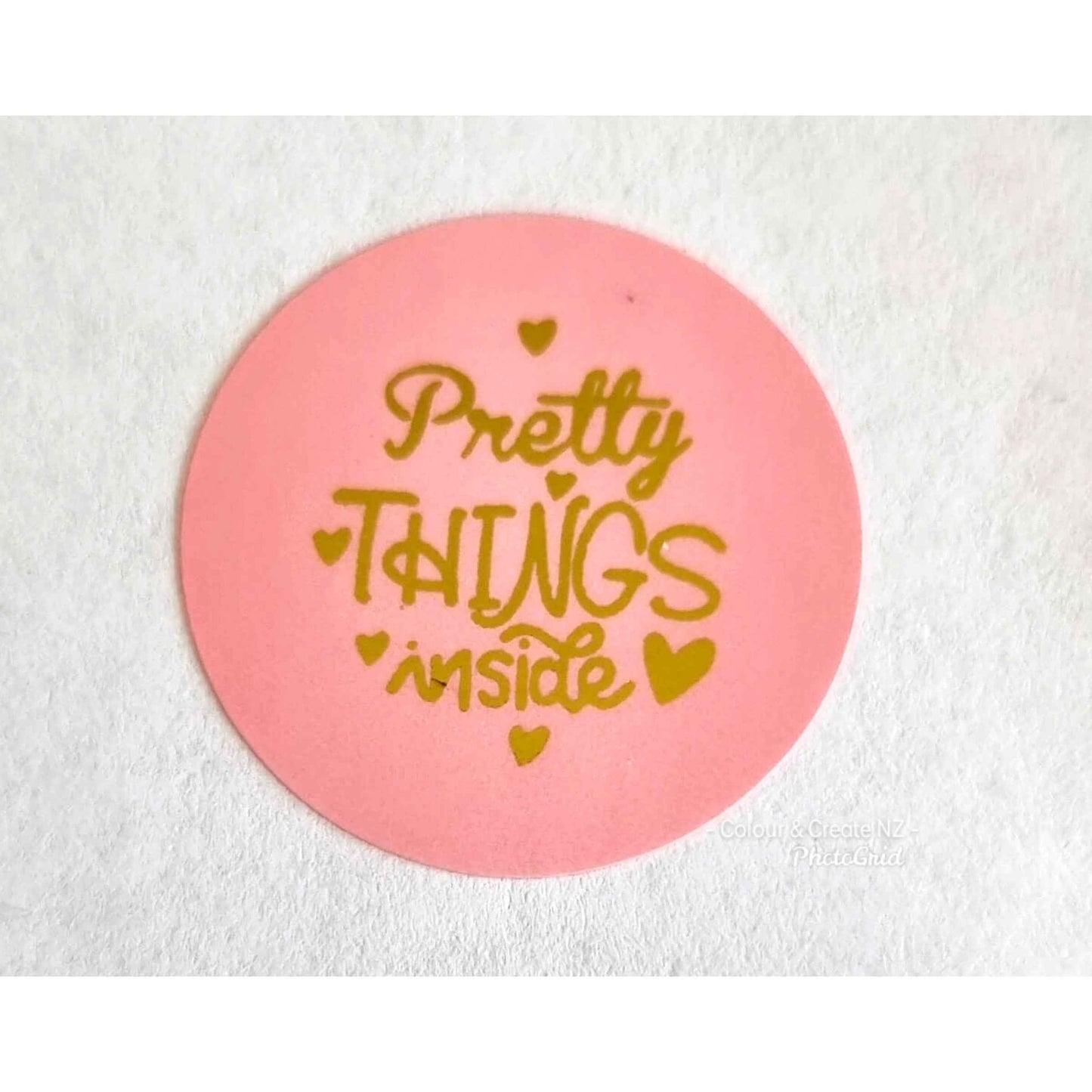 Pretty Things / Handmade stickers - 50pc