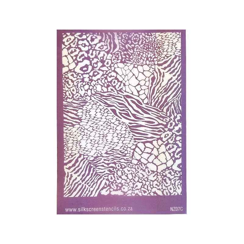 Silk Screen Stencils - Animal Print Collage