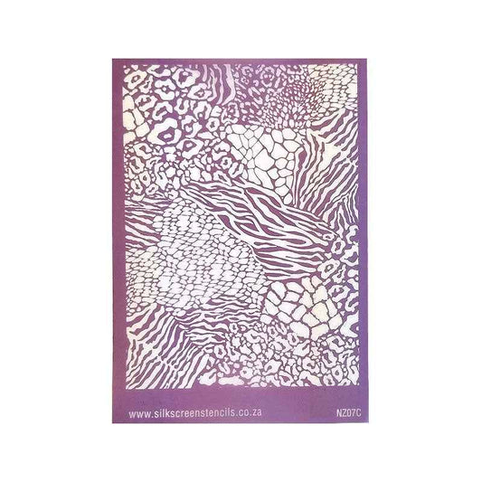 Silk Screen Stencils - Animal Print Collage