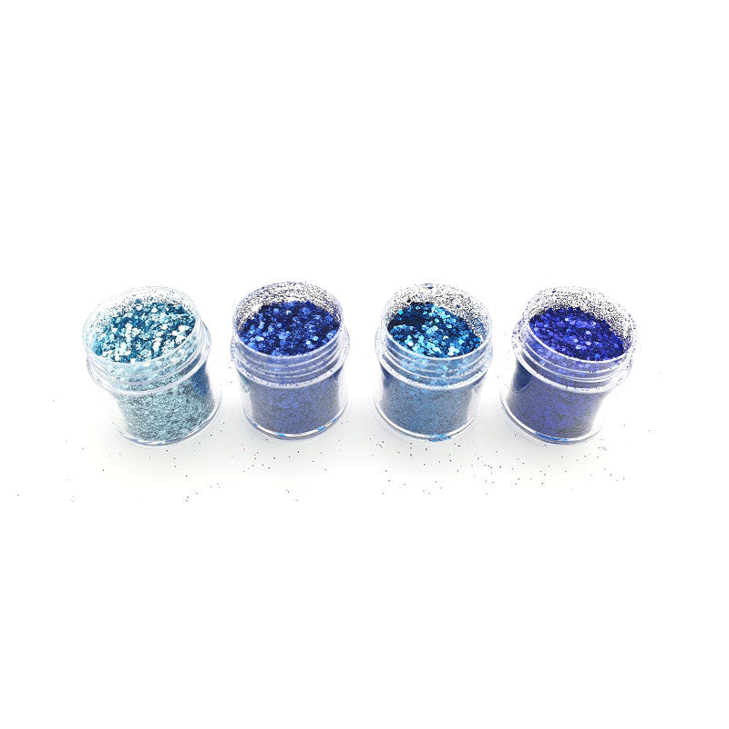 Mixed Size Glitter 4 pc set - 5 Colour Ways