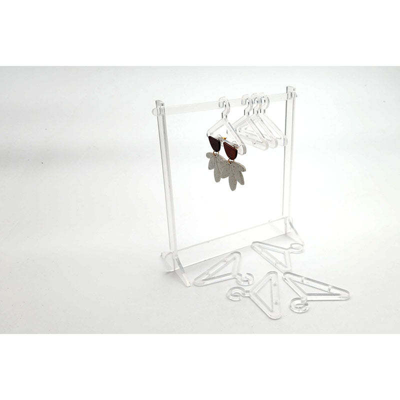 Acrylic Earring Display with 8 Hangers- 3 colours