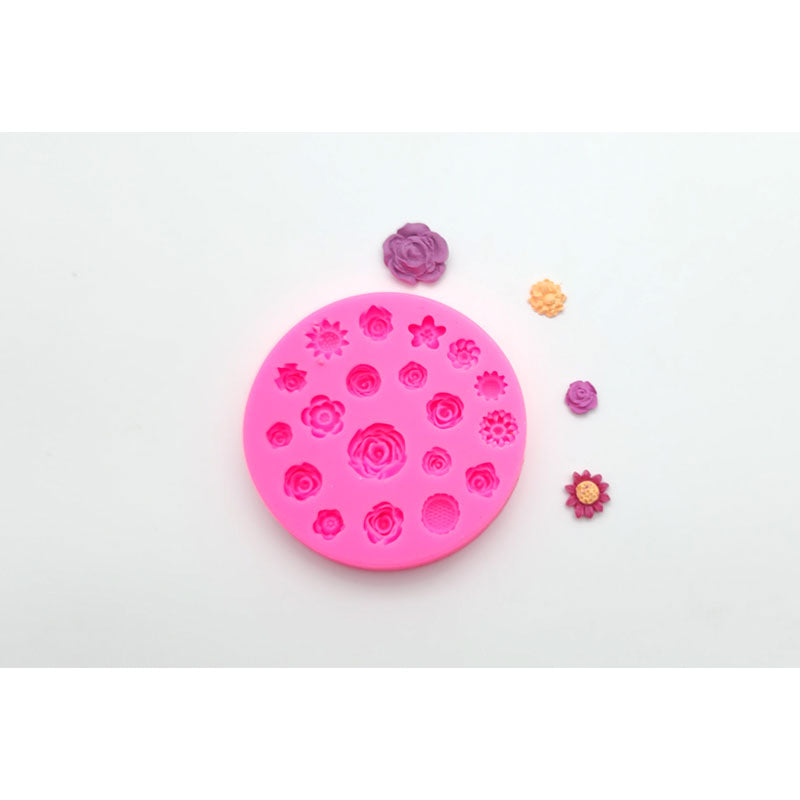 19 pc Floral Silicone Mould