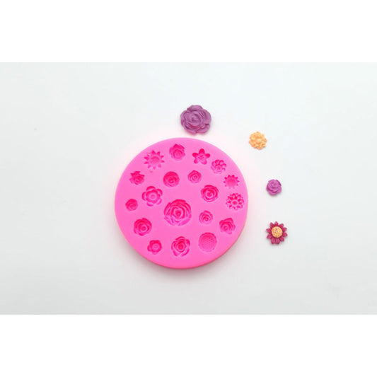 19 pc Floral Silicone Mould