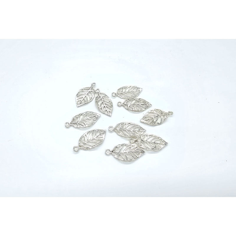 Large Leaf Charm - 10 pcs - 2 Colours