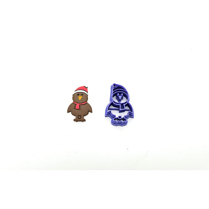 Christmas Kiwi & Pukeko Clay Cutters