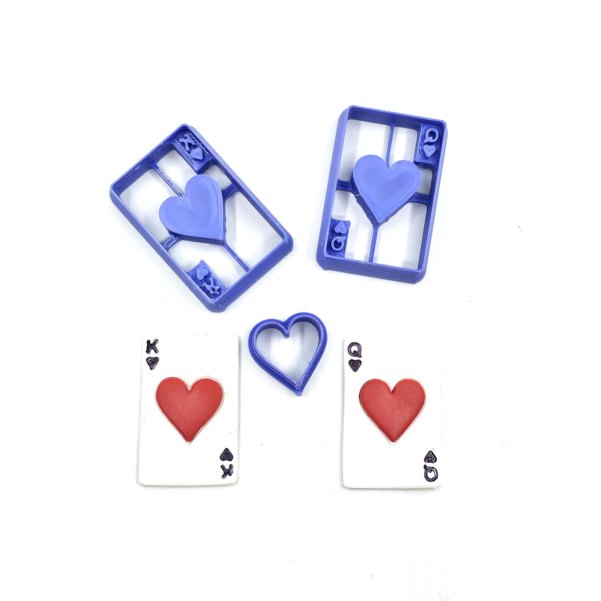 Lucky in Love - King & Queen Cards w/Heart - 3pc set