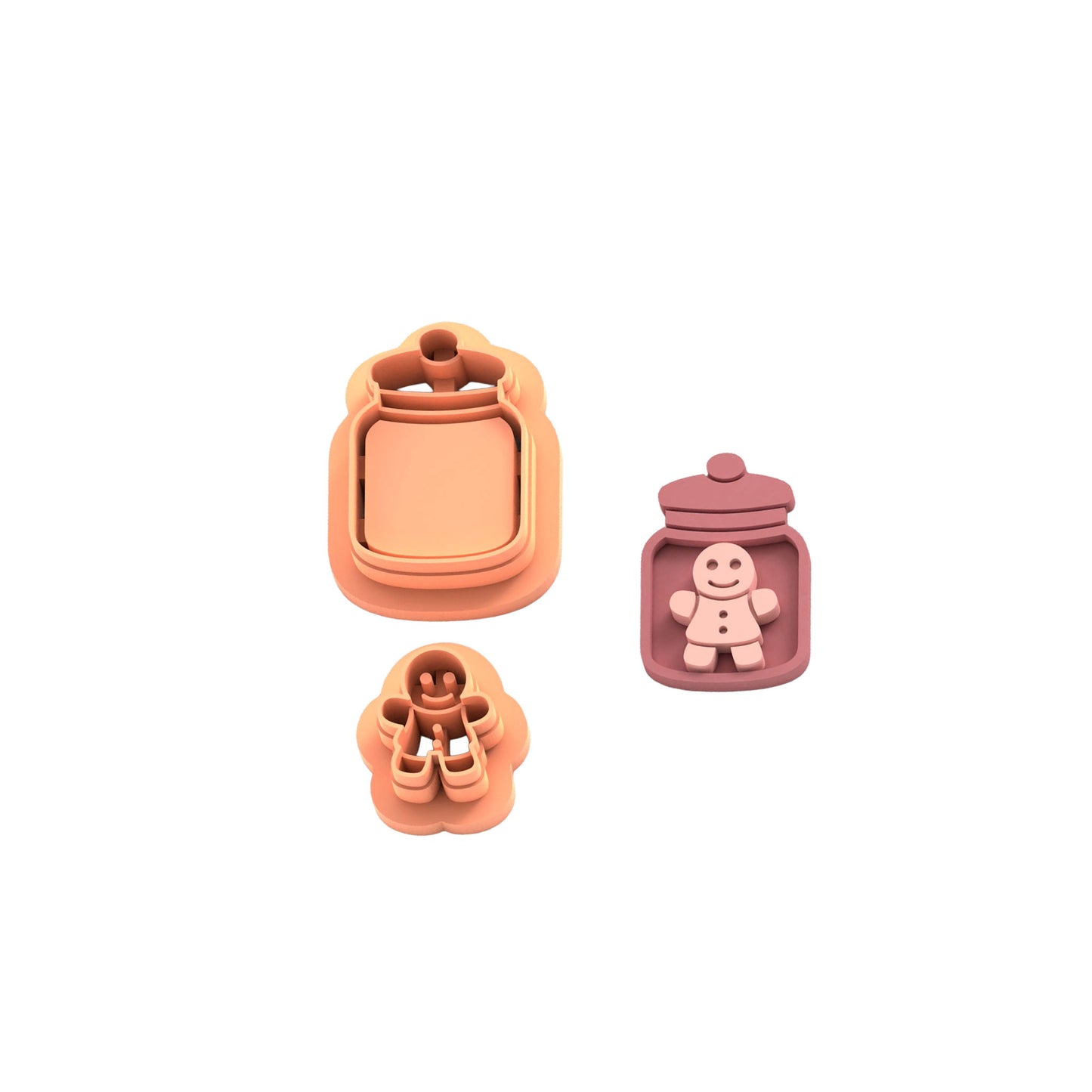 Christmas Gingerbread Man in Jar