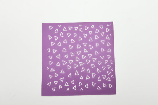 Mini Silkscreen Geo Triangle Outlines