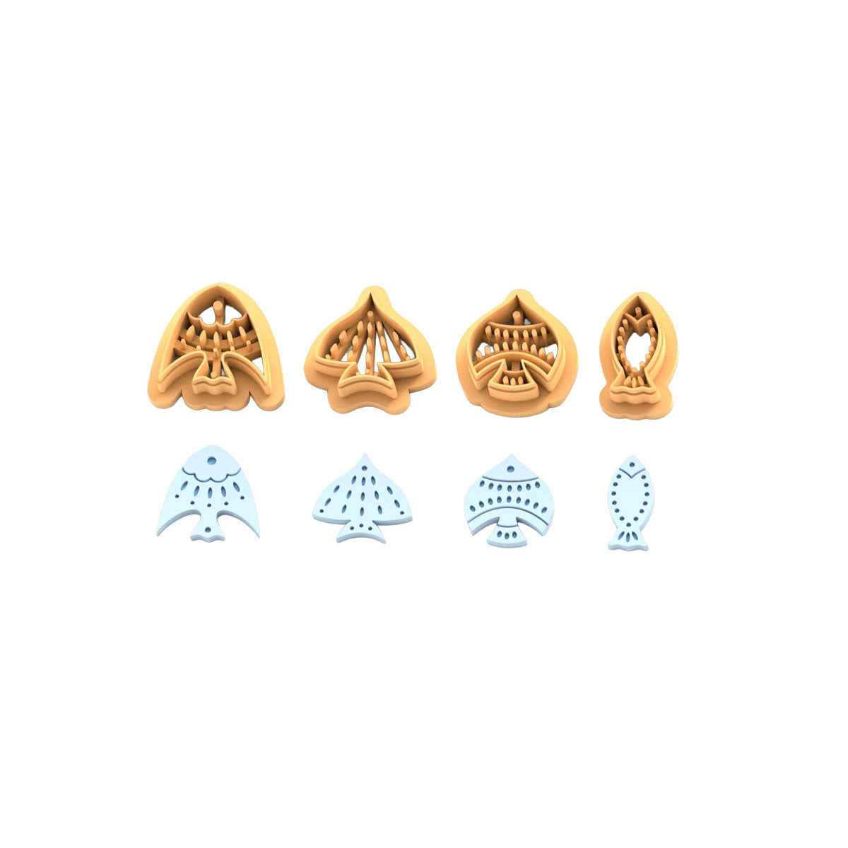 Ocean Fish Cutter Set - 4pc