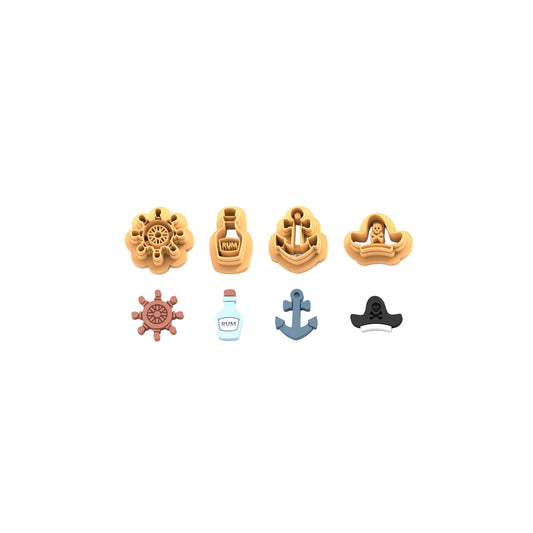 Pirate Theme Cutter Set - 4pc