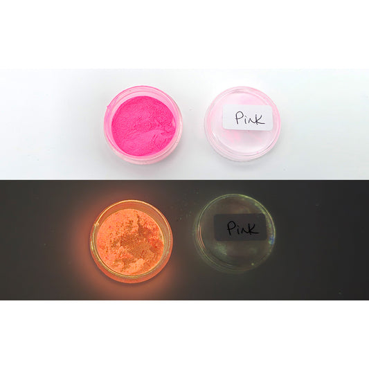 GLOW IN THE DARK Mica Powder - Pink