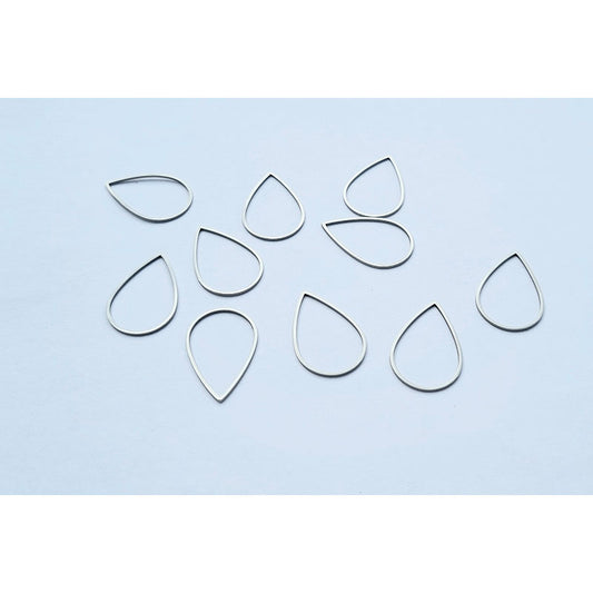 Stainless Steel Outline Charms - 10pc packs