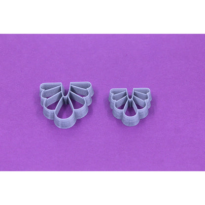 27. Scalloped Drop Imprint Cutter - 2pc set