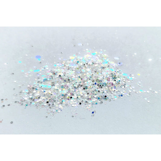 Chunky Mix Glitter  - Ice White